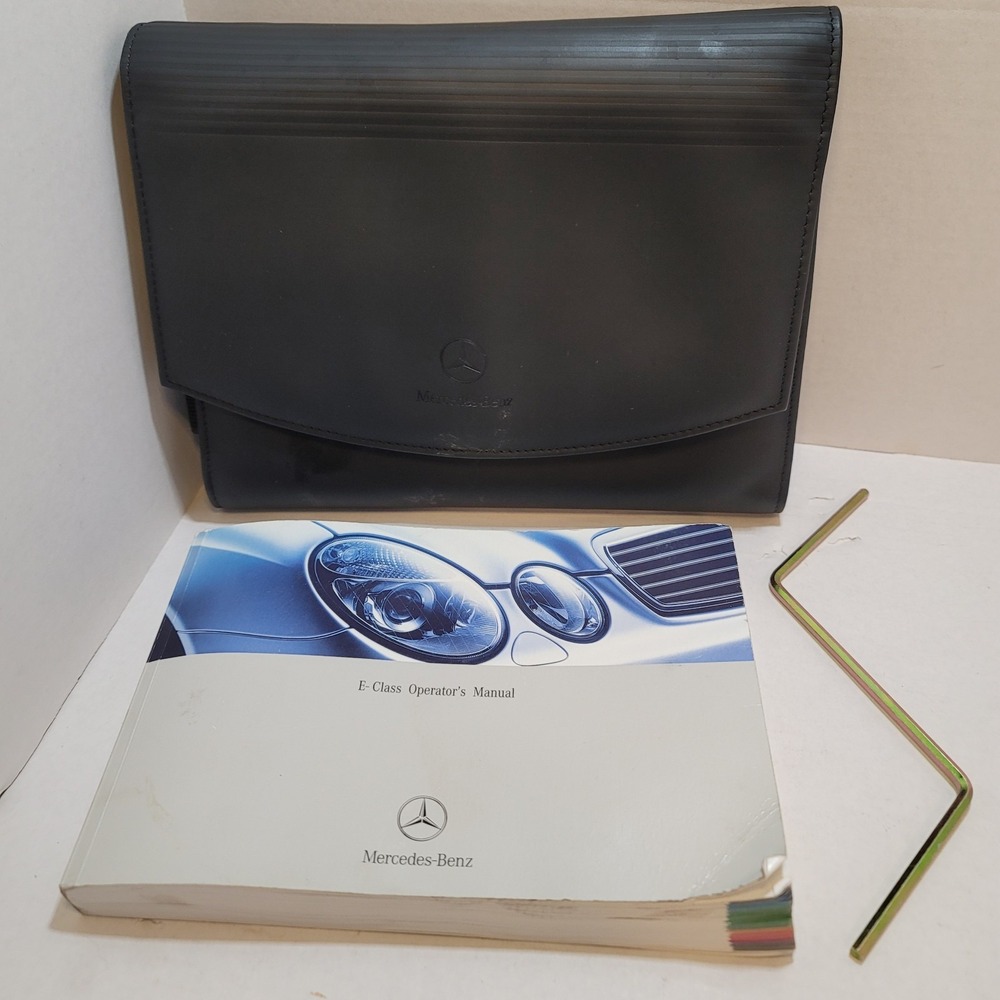 Mercedes 2003 E-Class Sedan Owner's Manual Book & Leather Case W211 E320 E500